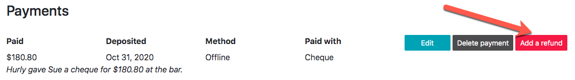 Add a Refund